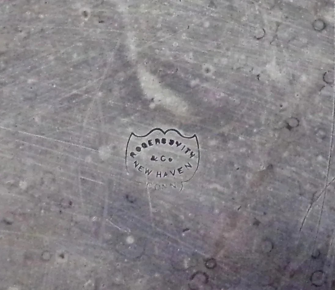 Huge Silver Plated Tray Marked "Rogers Smith & Co., New Haven, Conn.", Probably 1800s - 15