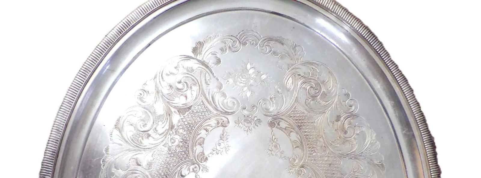 Huge Silver Plated Tray Marked "Rogers Smith & Co., New Haven, Conn.", Probably 1800s - 3