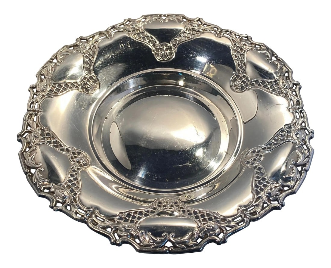 Vintage F B Rogers Silver Plate Centerpiece Bowl Made in Spain (1 of 13)