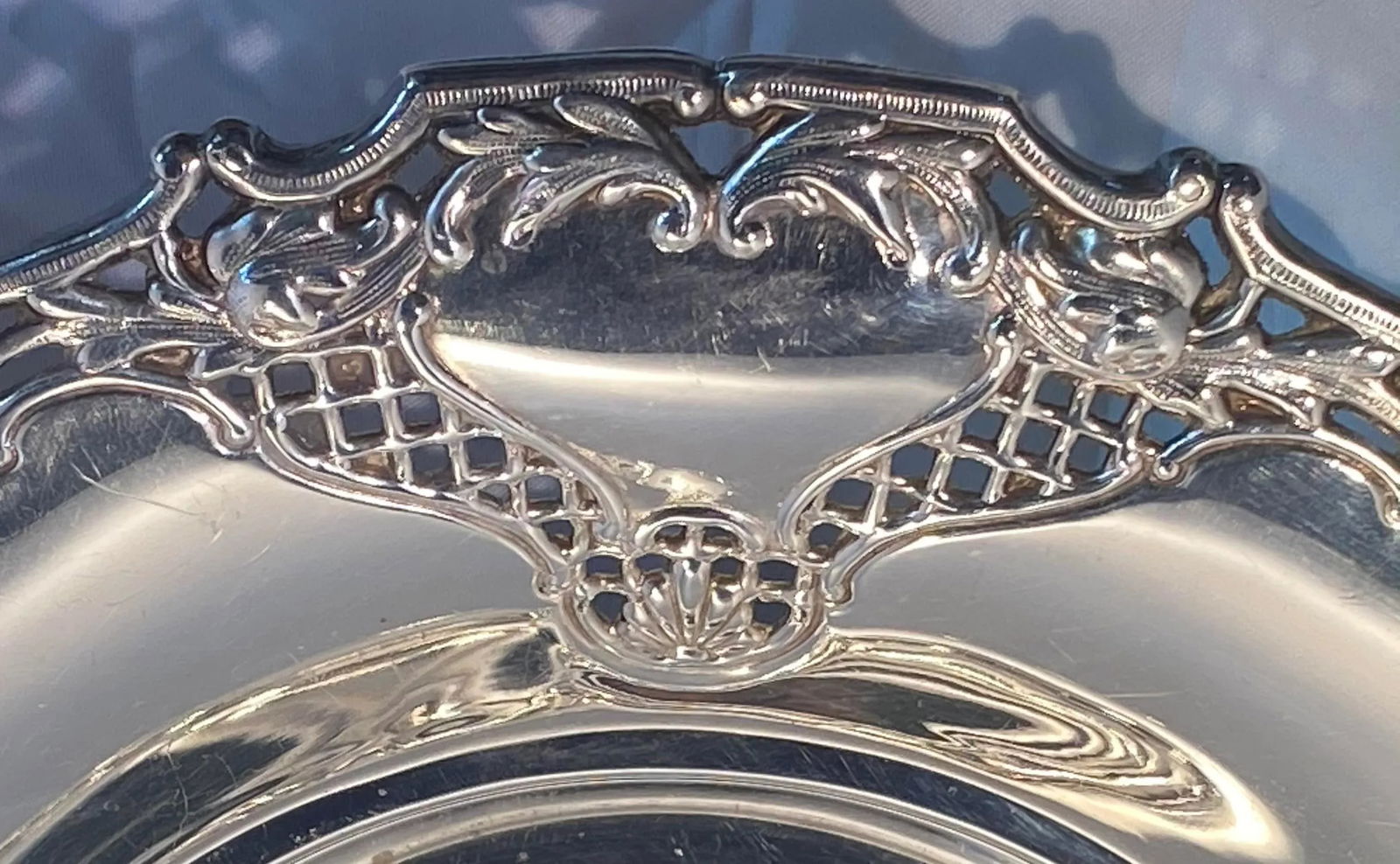 Vintage F B Rogers Silver Plate Centerpiece Bowl Made in Spain - 4