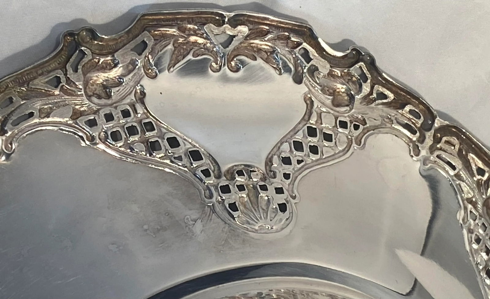 Vintage F B Rogers Silver Plate Centerpiece Bowl Made in Spain - 8