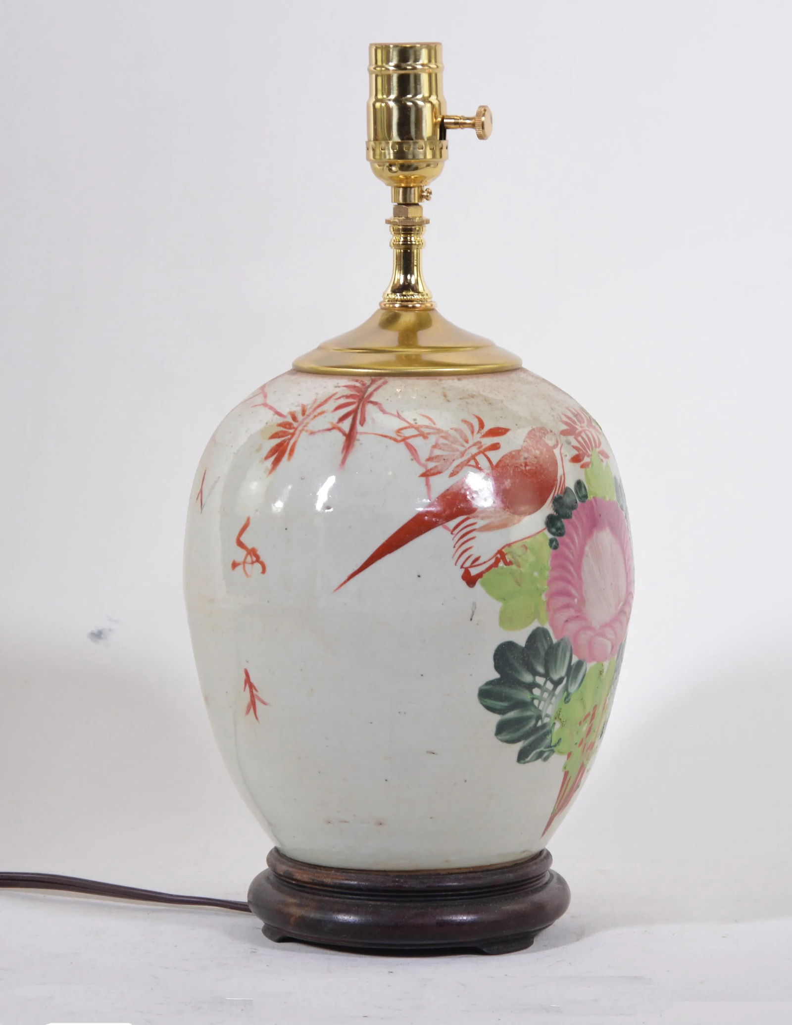 20th Century Chinese Famille Rose Jar Table Lamp - 2