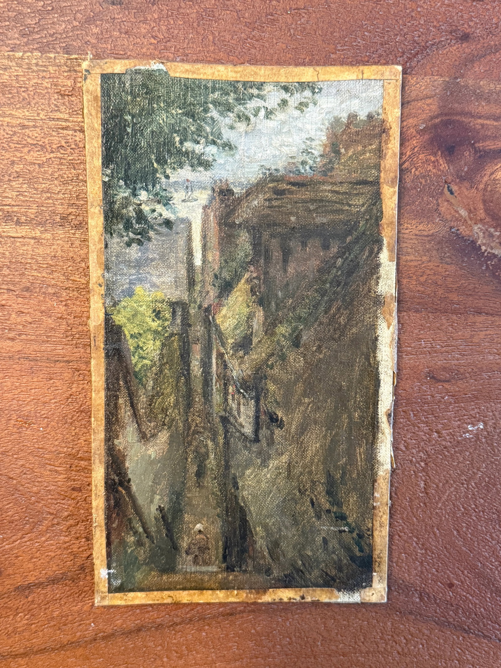 Adolphe-FÃ©lix Cals (French, 1810"“1880) "Une Rue Ã€ Honfleur" C. 1870 - 11