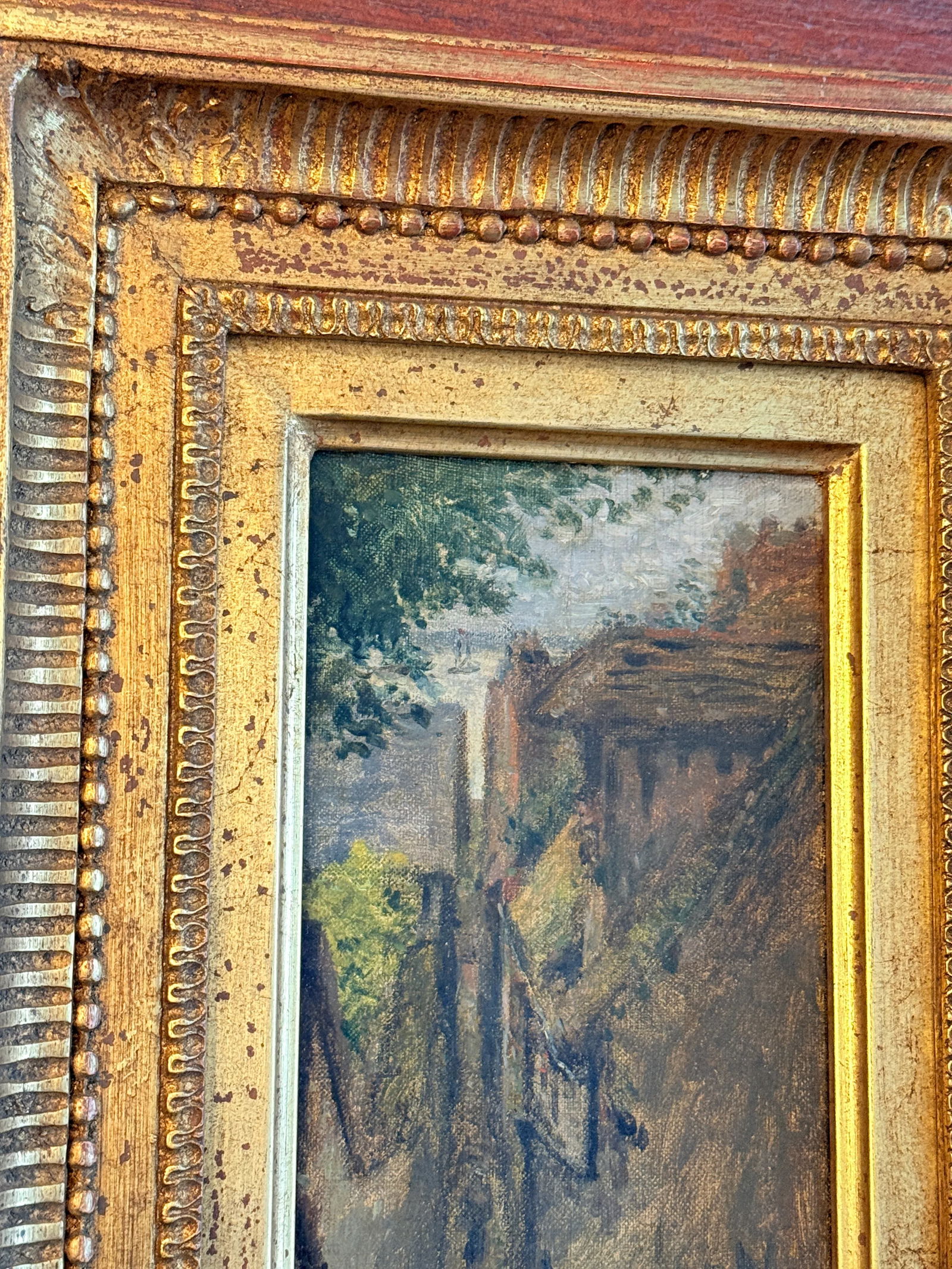 Adolphe-FÃ©lix Cals (French, 1810"“1880) "Une Rue Ã€ Honfleur" C. 1870 - 5