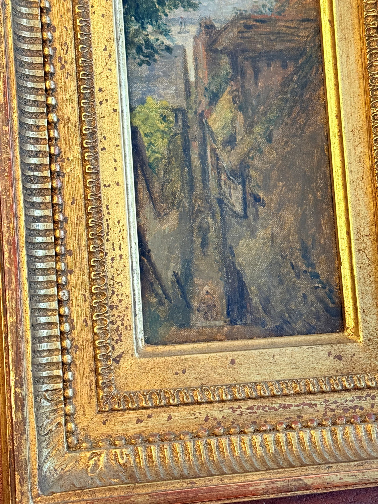 Adolphe-FÃ©lix Cals (French, 1810"“1880) "Une Rue Ã€ Honfleur" C. 1870 - 6