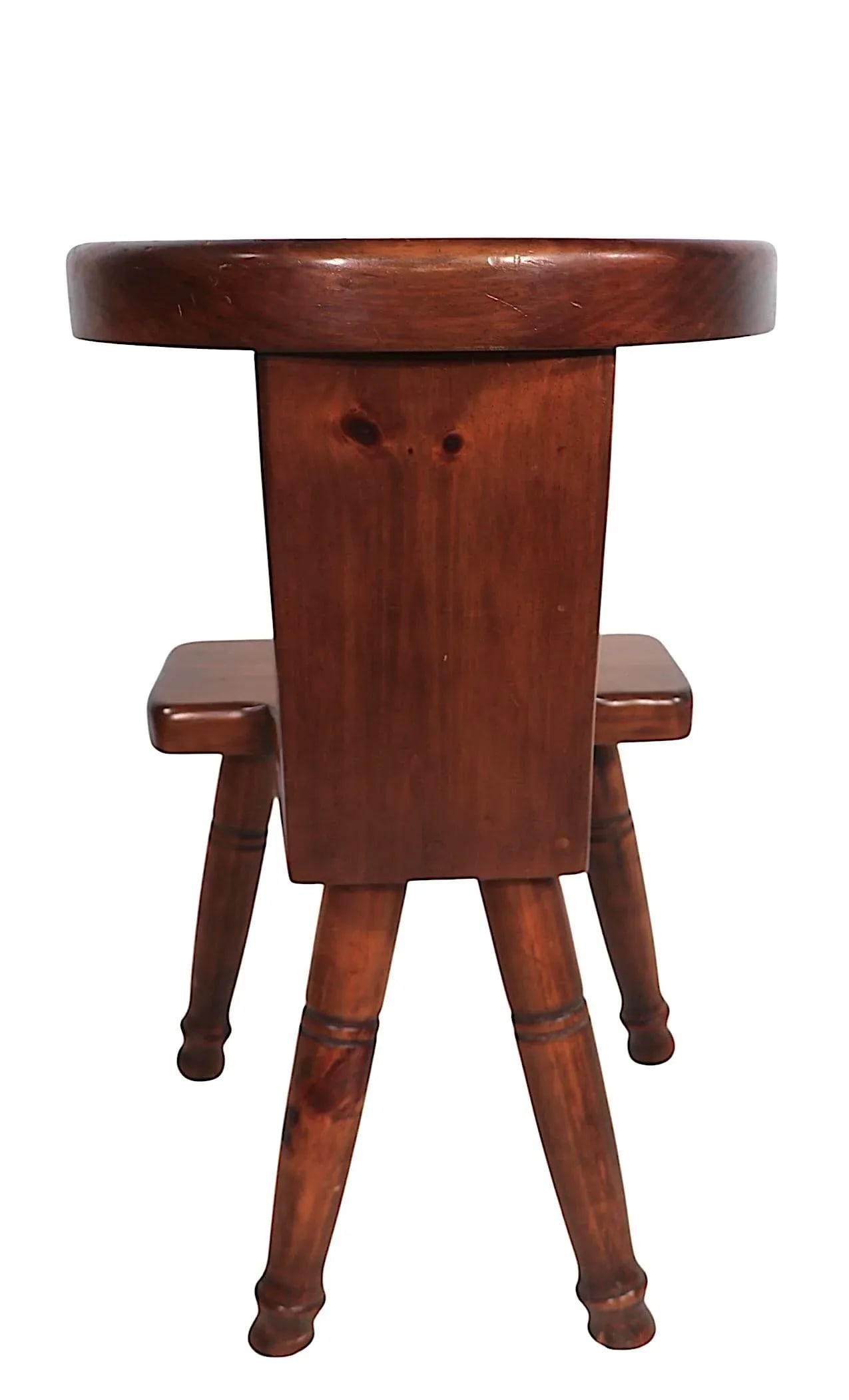 Rustic William Fetner Cockfighting Chair C. 1960's - 3