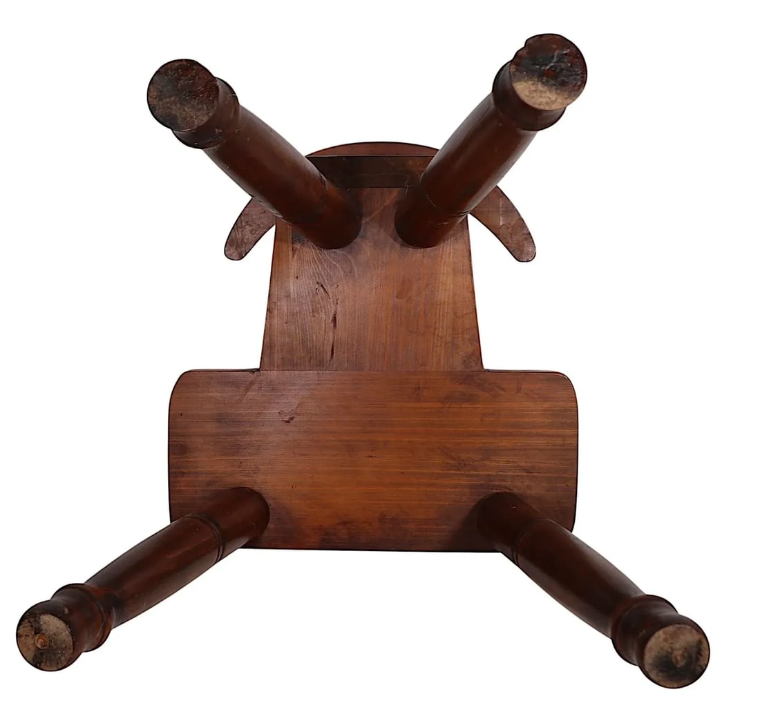 Rustic William Fetner Cockfighting Chair C. 1960's - 6