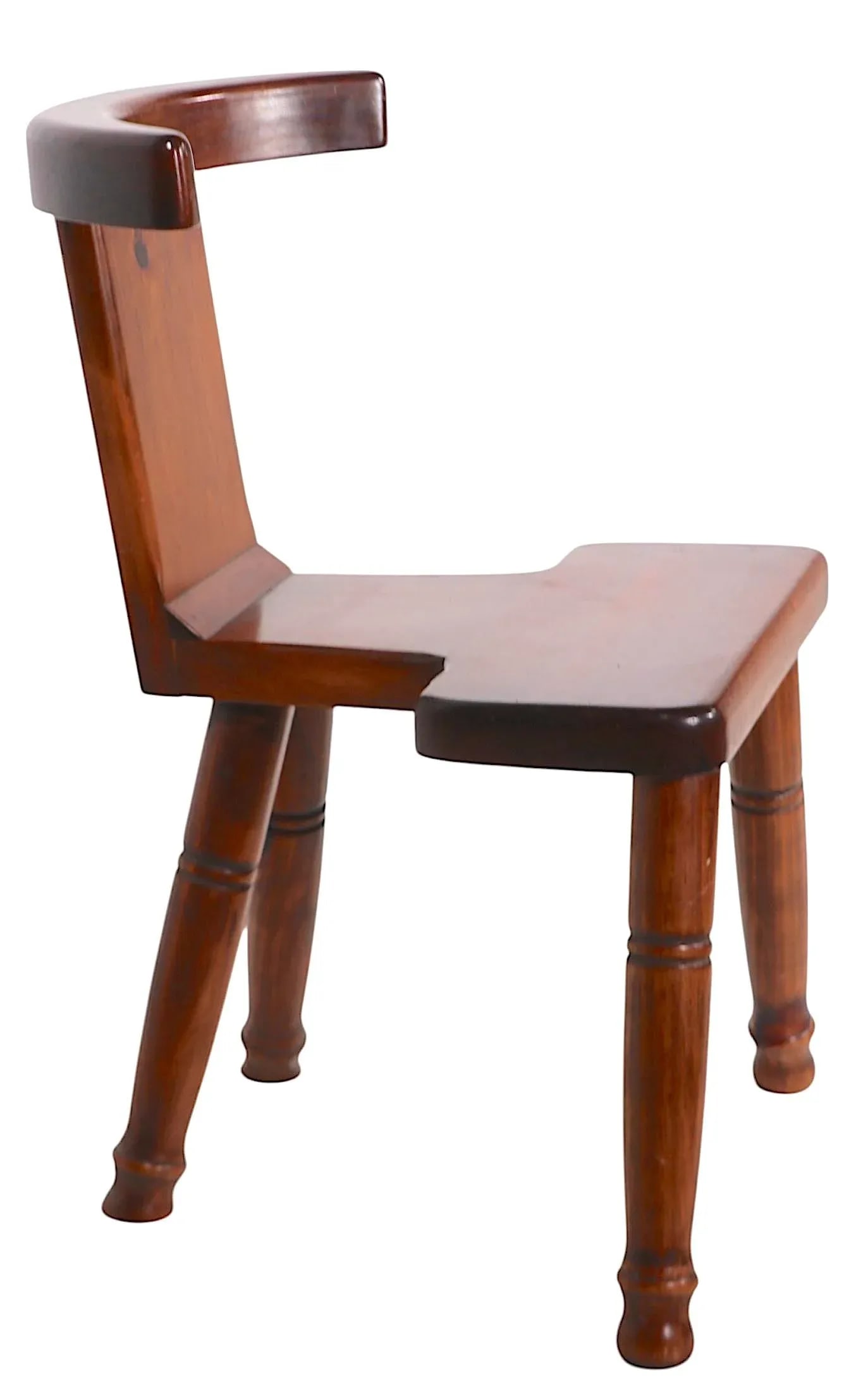 Rustic William Fetner Cockfighting Chair C. 1960's - 8