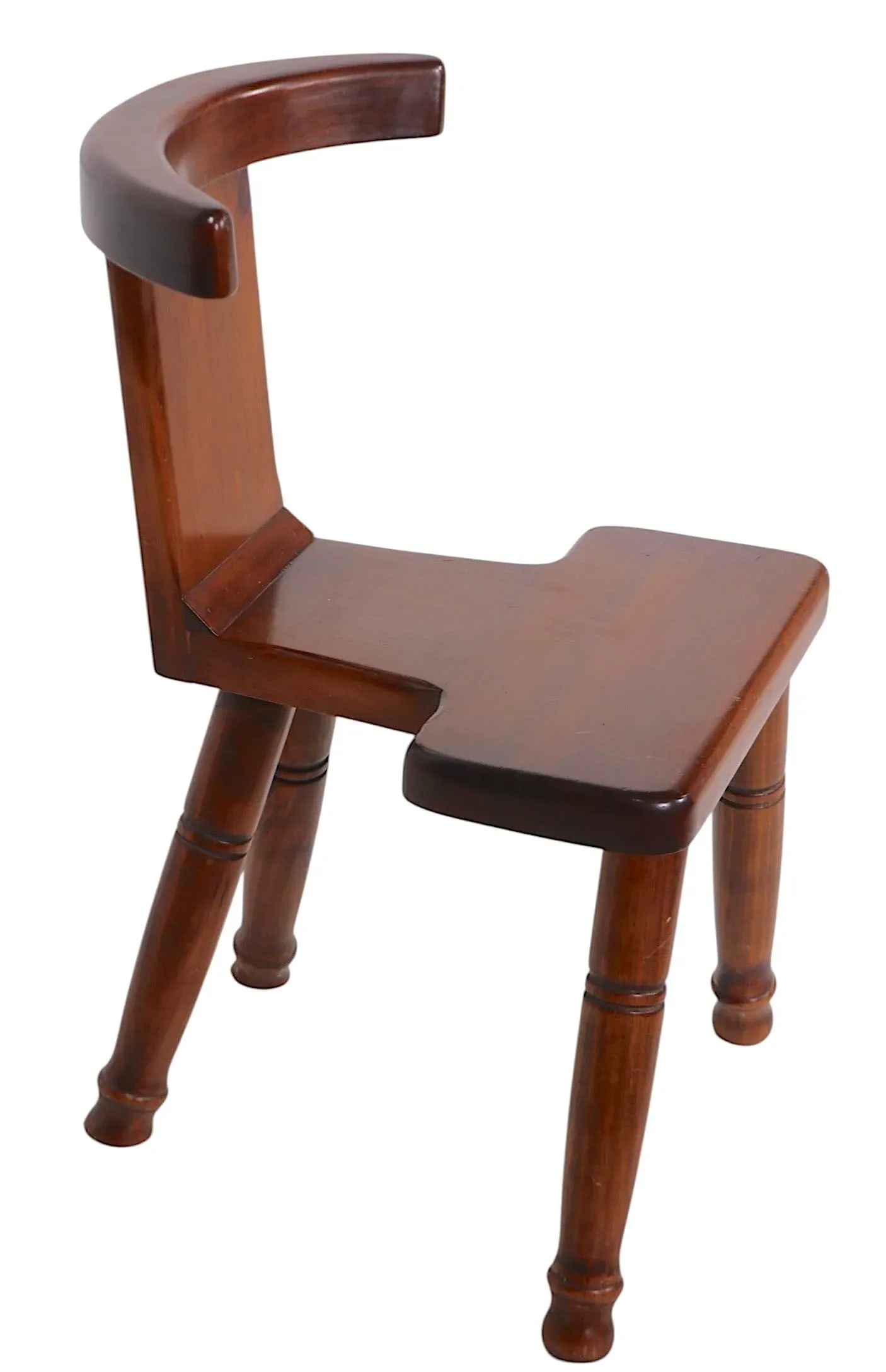 Rustic William Fetner Cockfighting Chair C. 1960's - 9