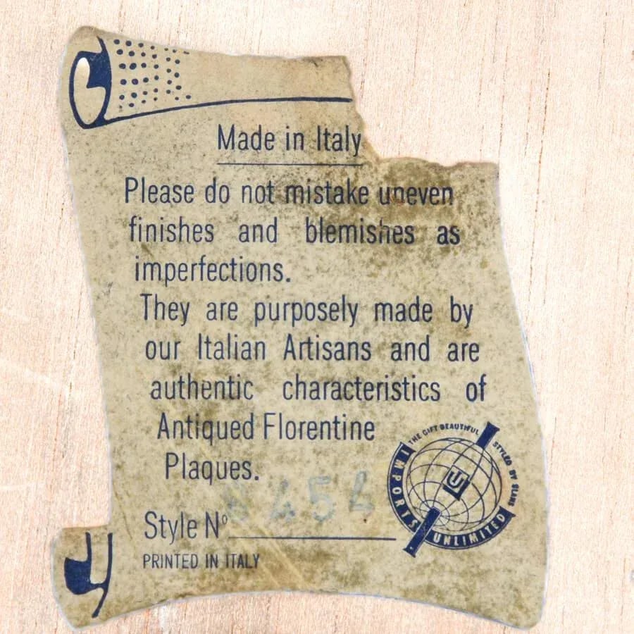 Italian Wood Triptych Holy Family - 14