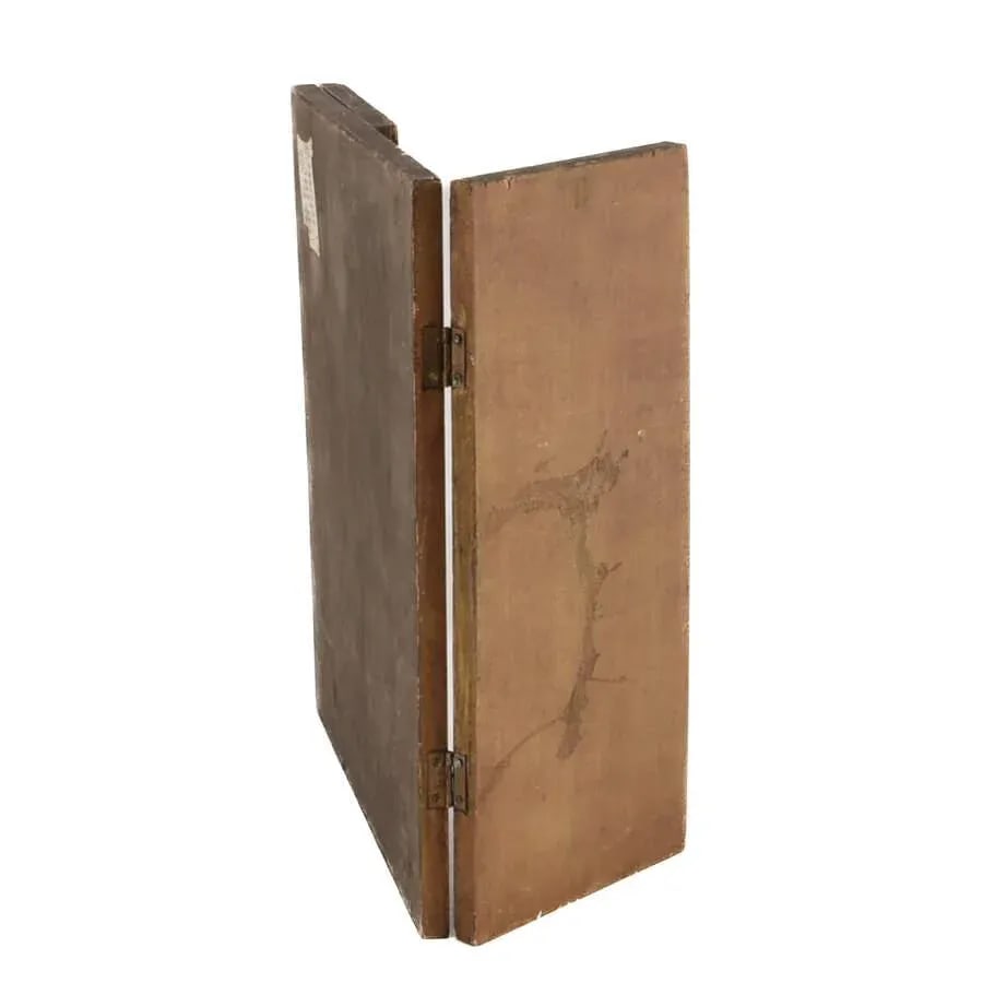 Italian Wood Triptych Holy Family - 5