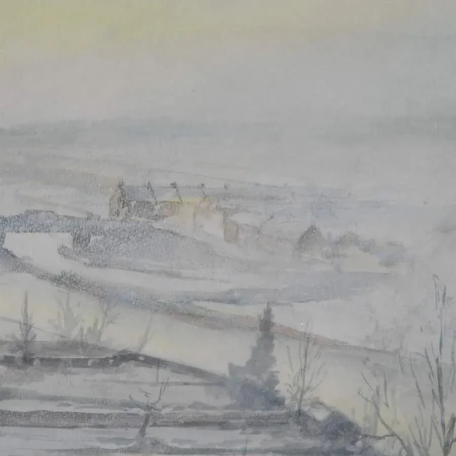 Framed Abstract Pastel by Richard Shesland - 4