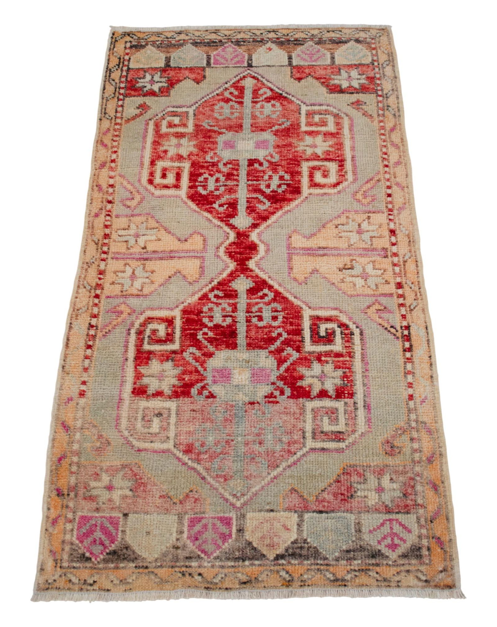 Hand Knotted Door Mat, Entryway Rug, Bath Mat, Kitchen Decor, Small Rug, Turkish Rug - 1'10"x - 6