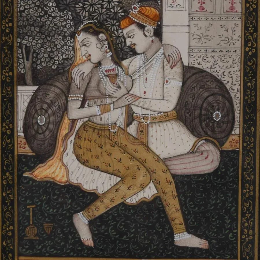 Indian Miniature Painting of People - 3