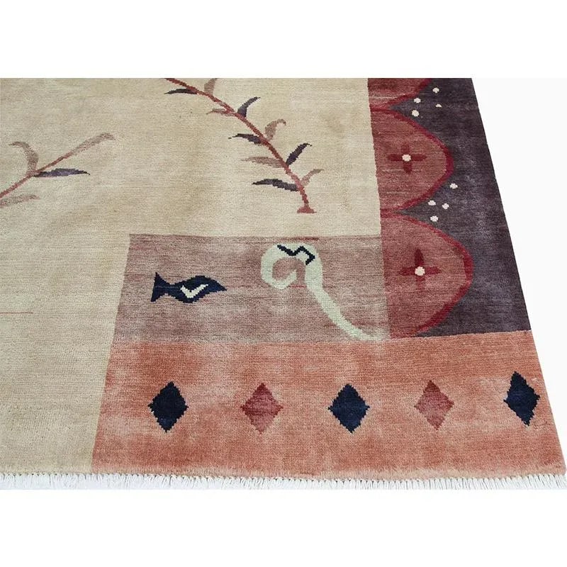 Traditional Handwoven Gabbeh Area Rug 4'8"x6'7" - 4