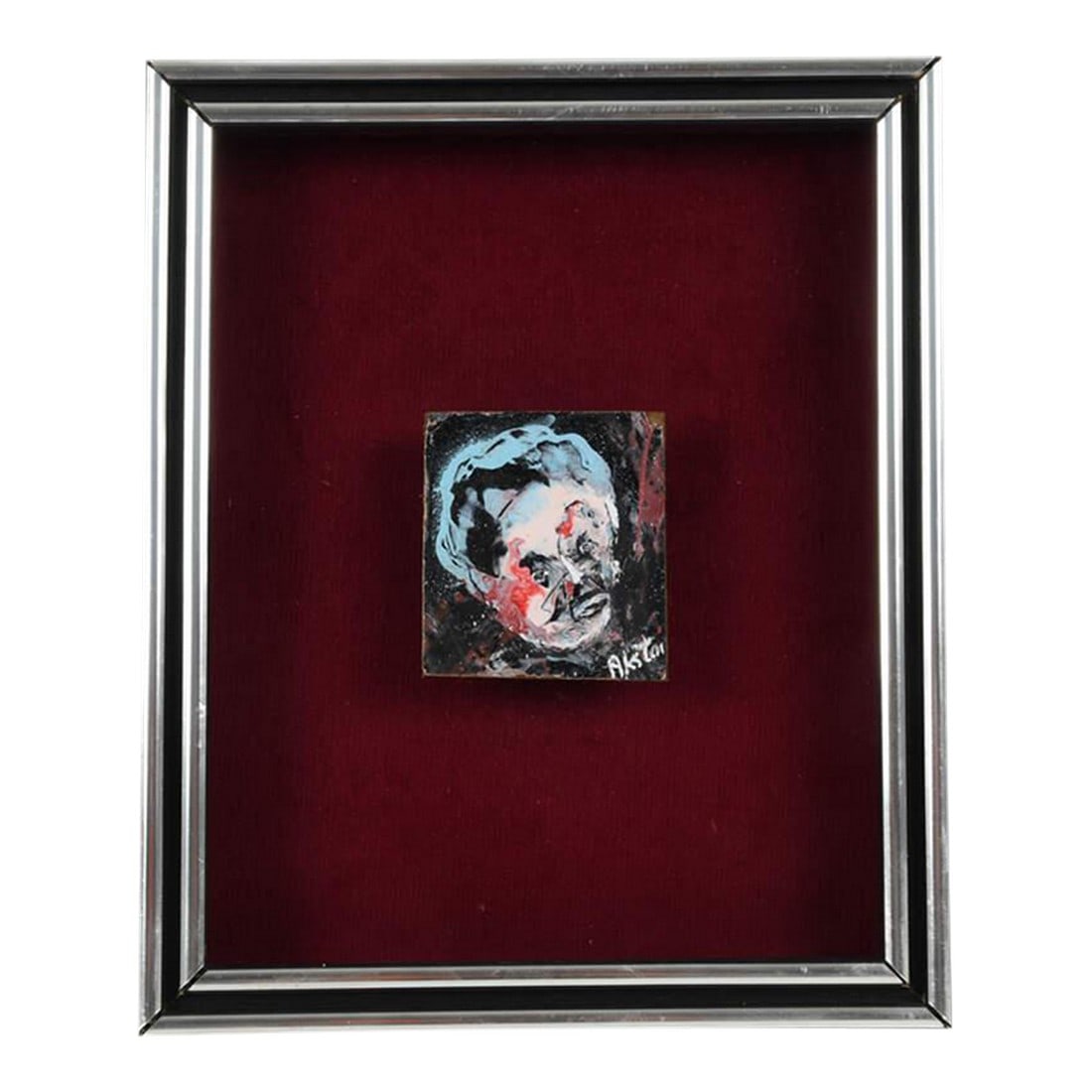 Framed Miniature Abstract by James Akston (1 of 9)