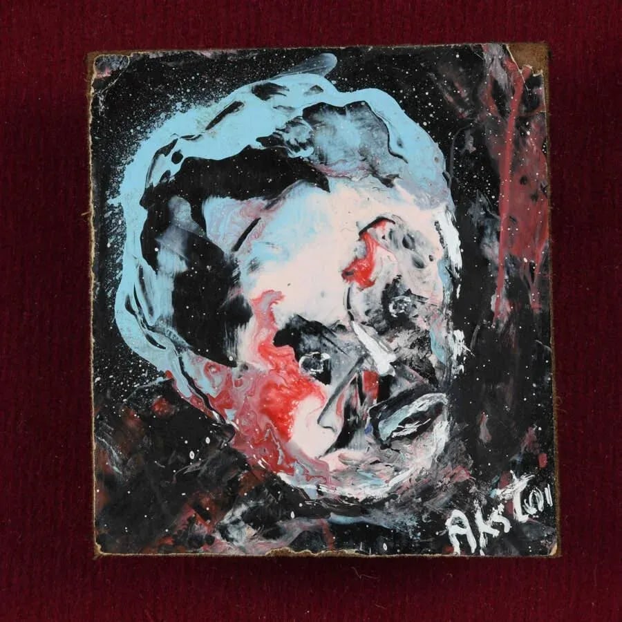 Framed Miniature Abstract by James Akston - 3