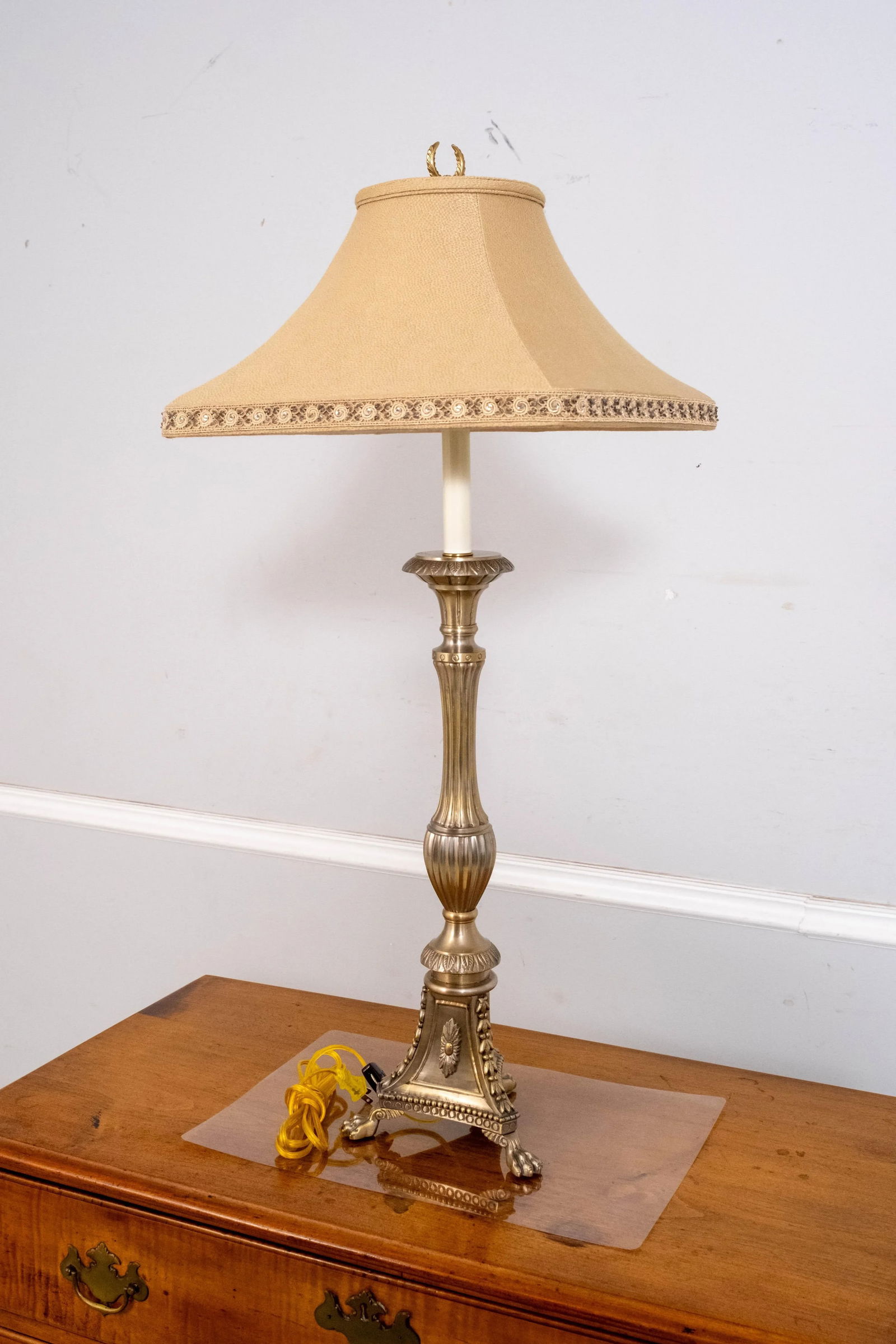 1990s Frederick Cooper 2 Light Brass Table Lamp - 2