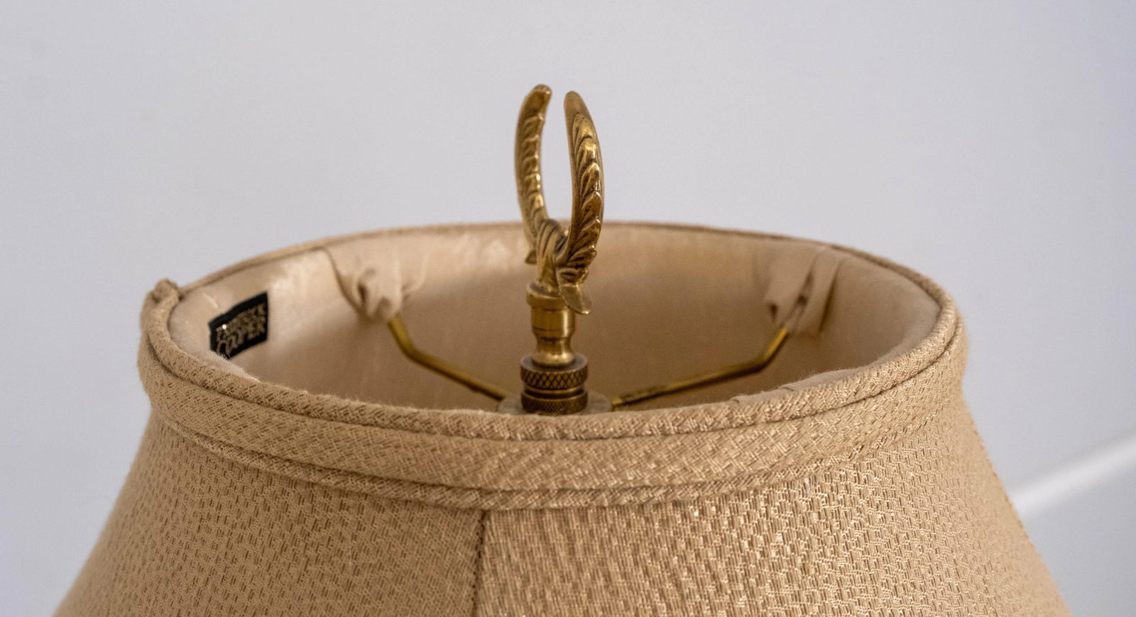 1990s Frederick Cooper 2 Light Brass Table Lamp - 4