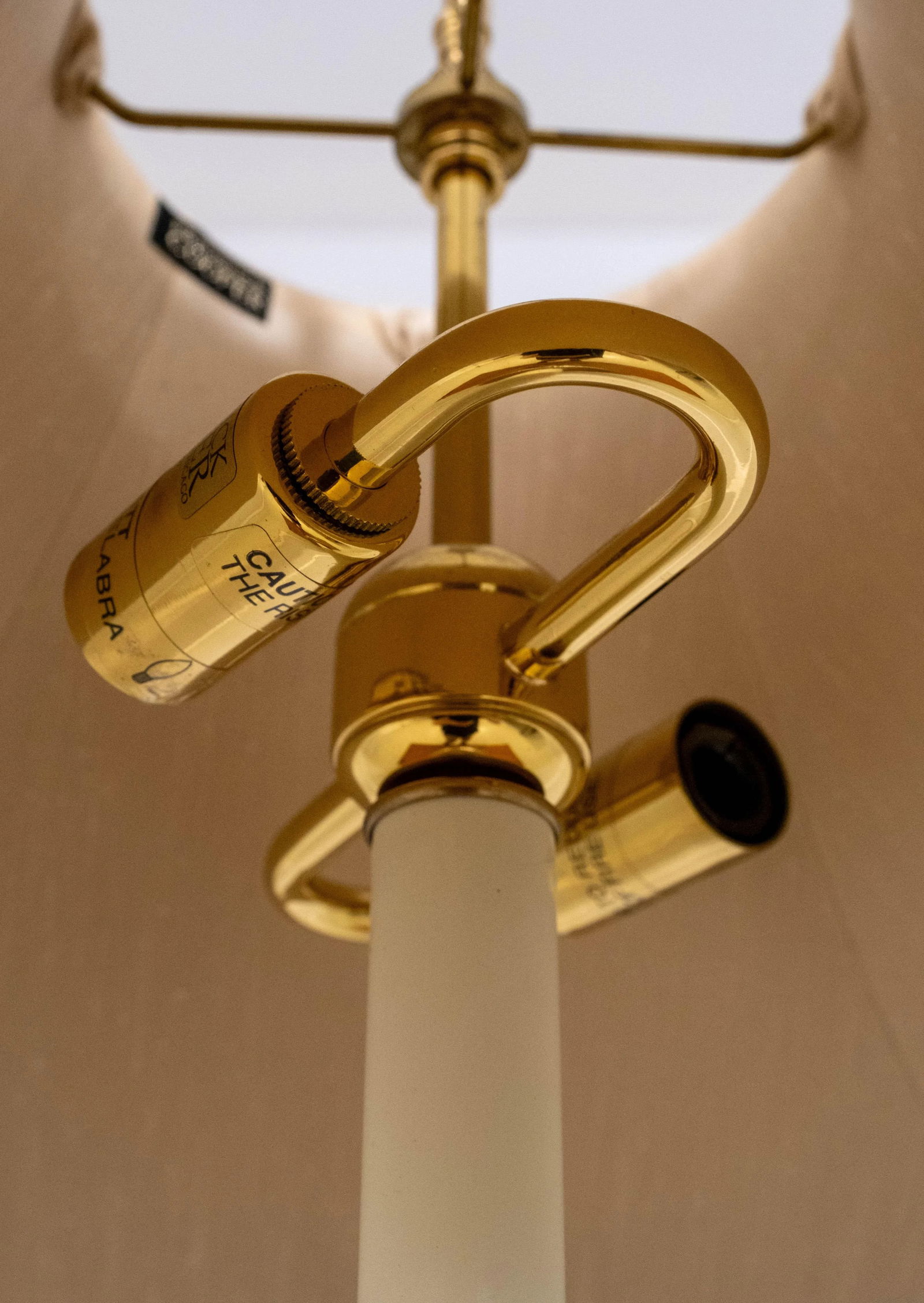 1990s Frederick Cooper 2 Light Brass Table Lamp - 7