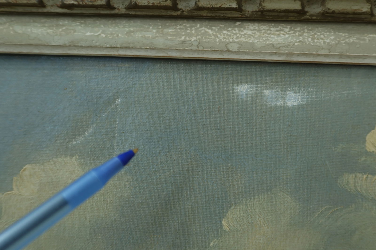 Paris French Fountain Framed Oil Painting on Canvas ~ M.Janpol - 7