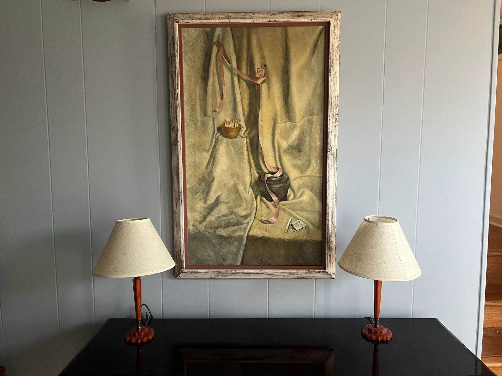 Mid Century Still Life Oil Painting 1955 - 3