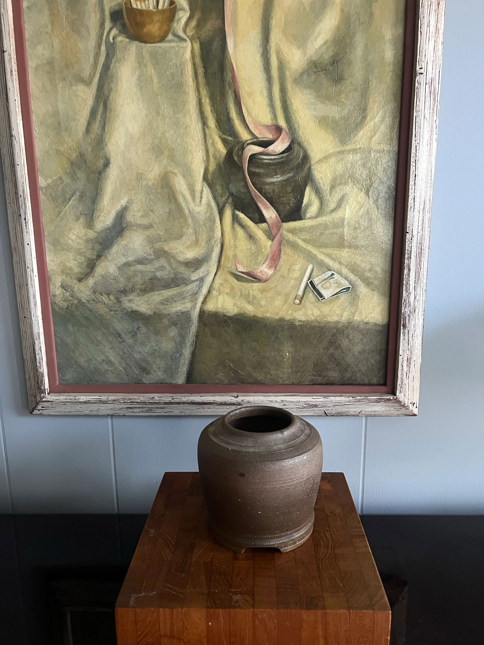 Mid Century Still Life Oil Painting 1955 - 4