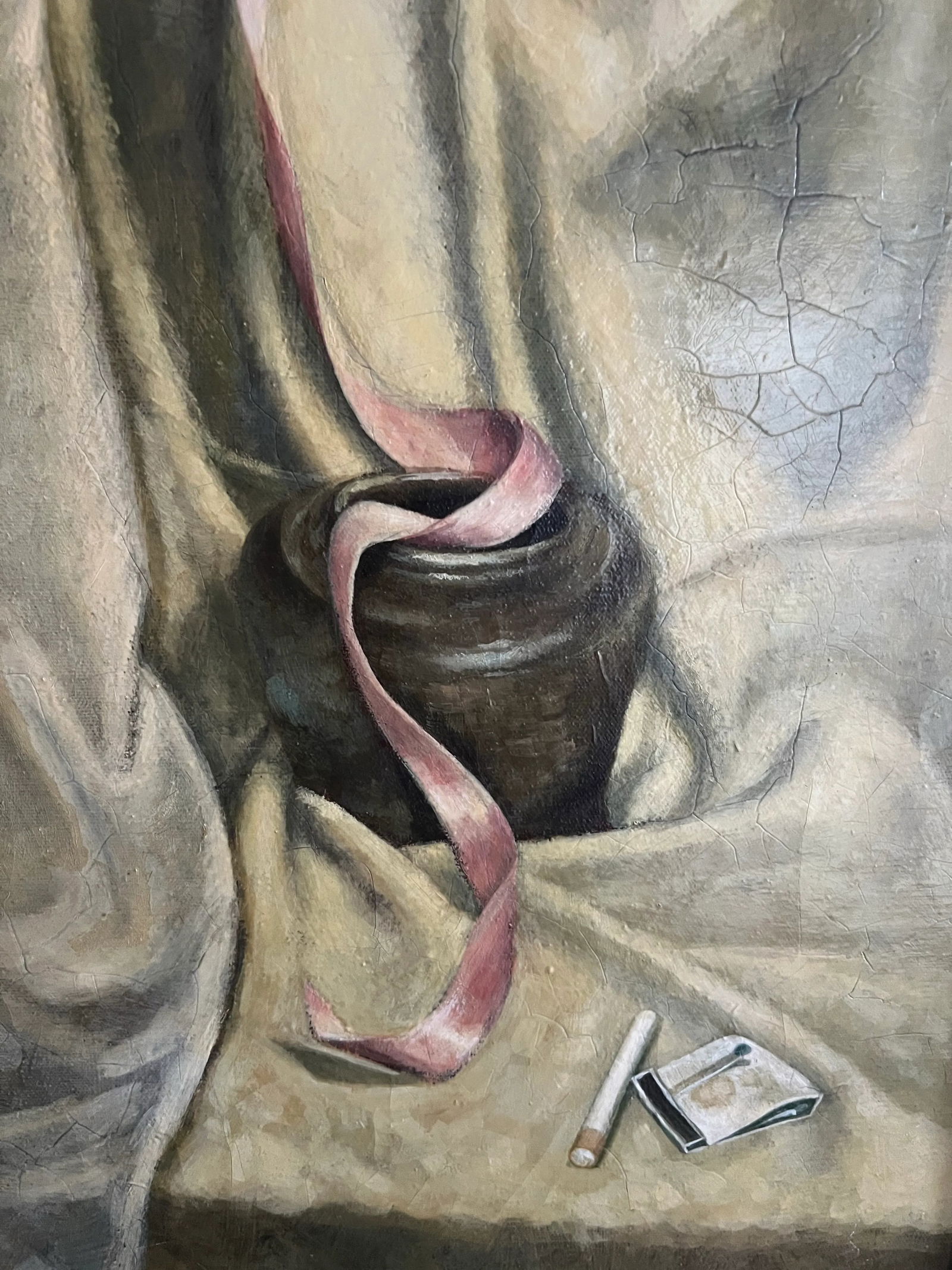 Mid Century Still Life Oil Painting 1955 - 5