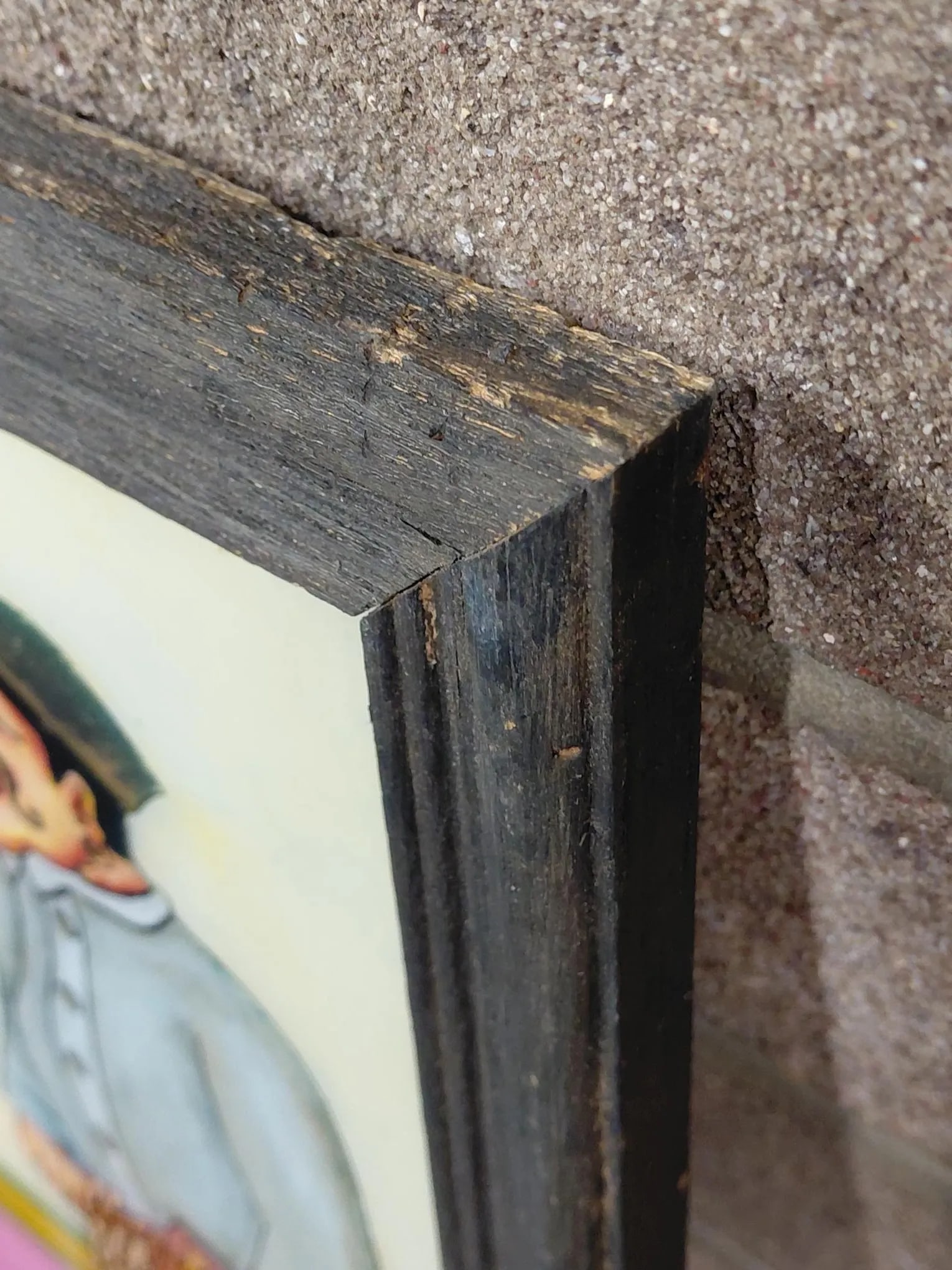 Framed Punakawan Reverse Glass Painting at the Meeting Hall - 10