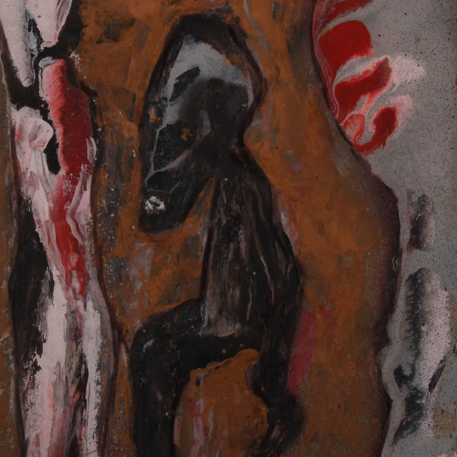 Framed Signed J. Akston "The Kiss, 1962" Mixed Media - 3