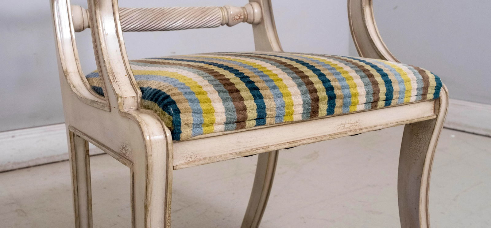 Councill Craftsmen Neoclassical Painted Finish Armchair - 11