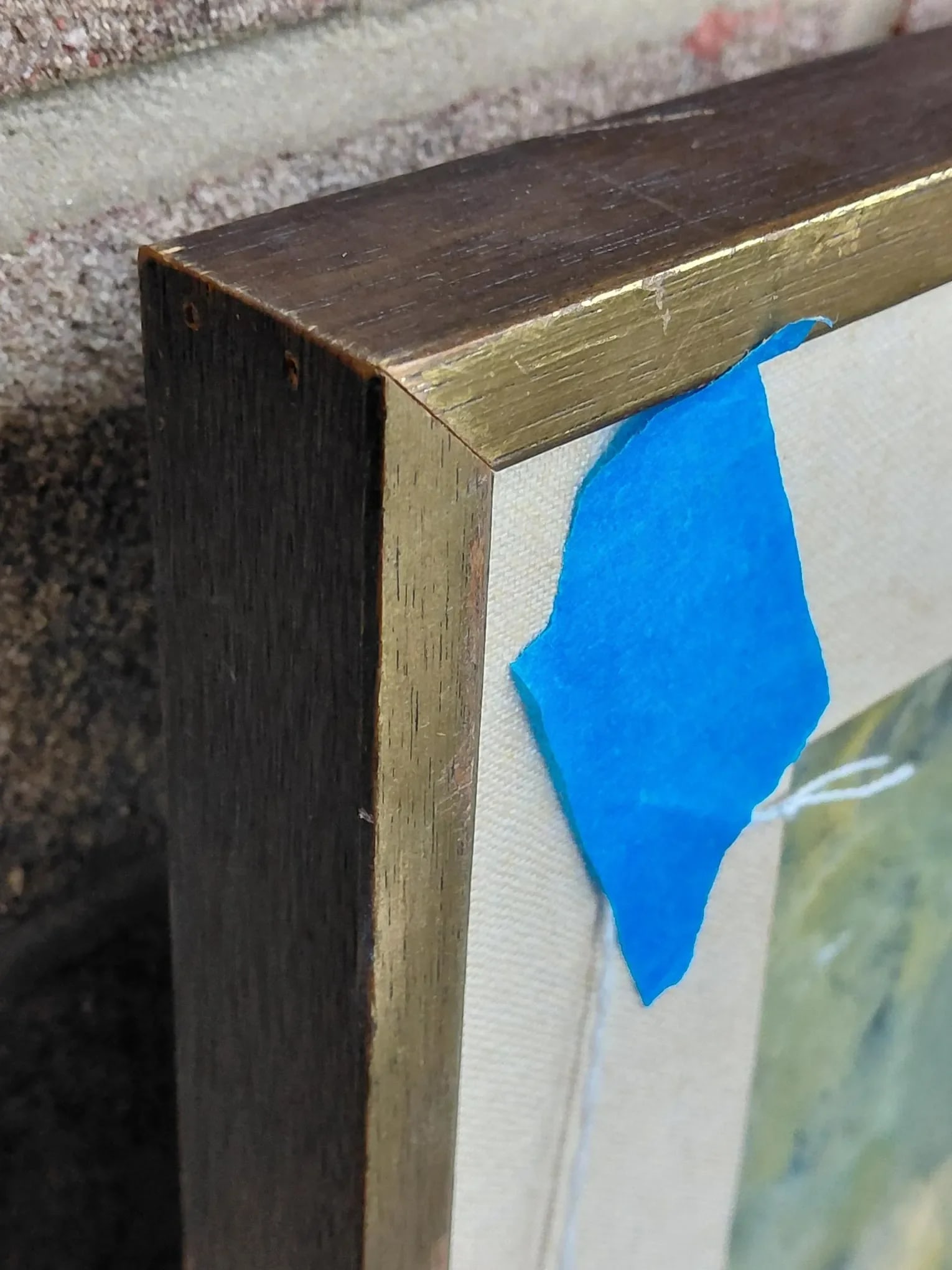 Framed Signed J. Akston "Blight, 1974" Acrylic and Enamel on Paper - 10