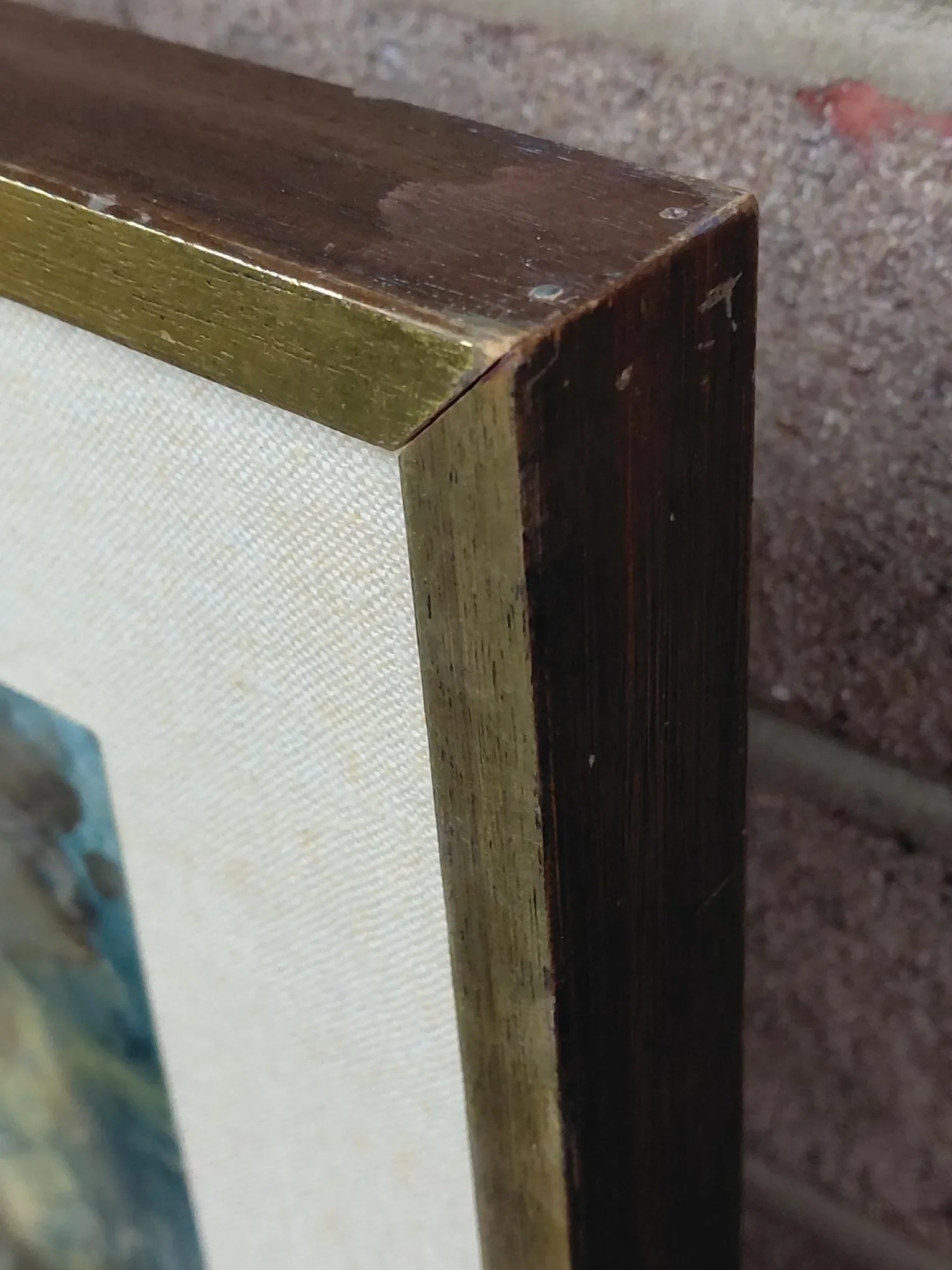 Framed Signed J. Akston "Blight, 1974" Acrylic and Enamel on Paper - 8