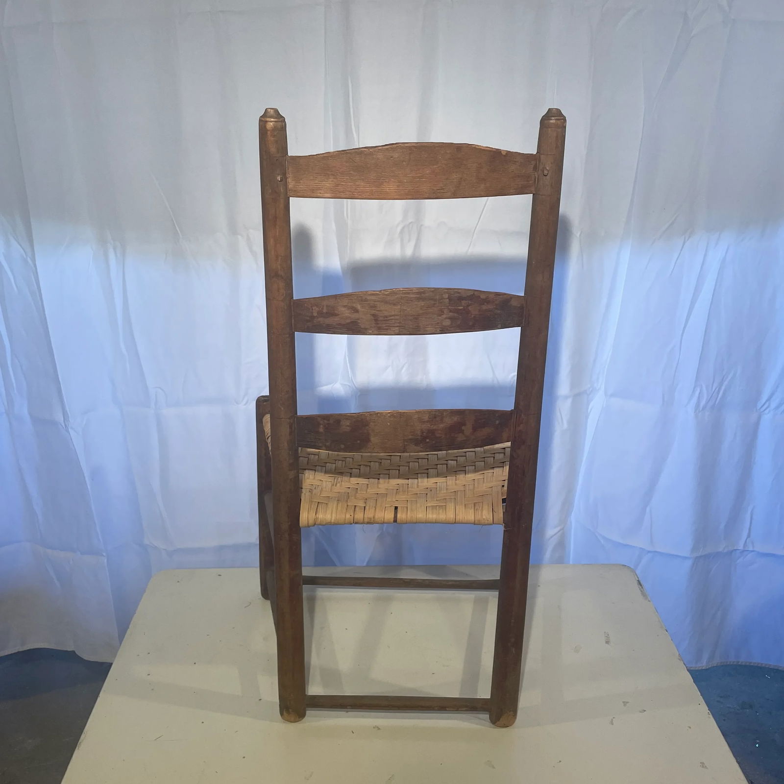 Mid-18th Century Early American Ladder-Back Chair - 4