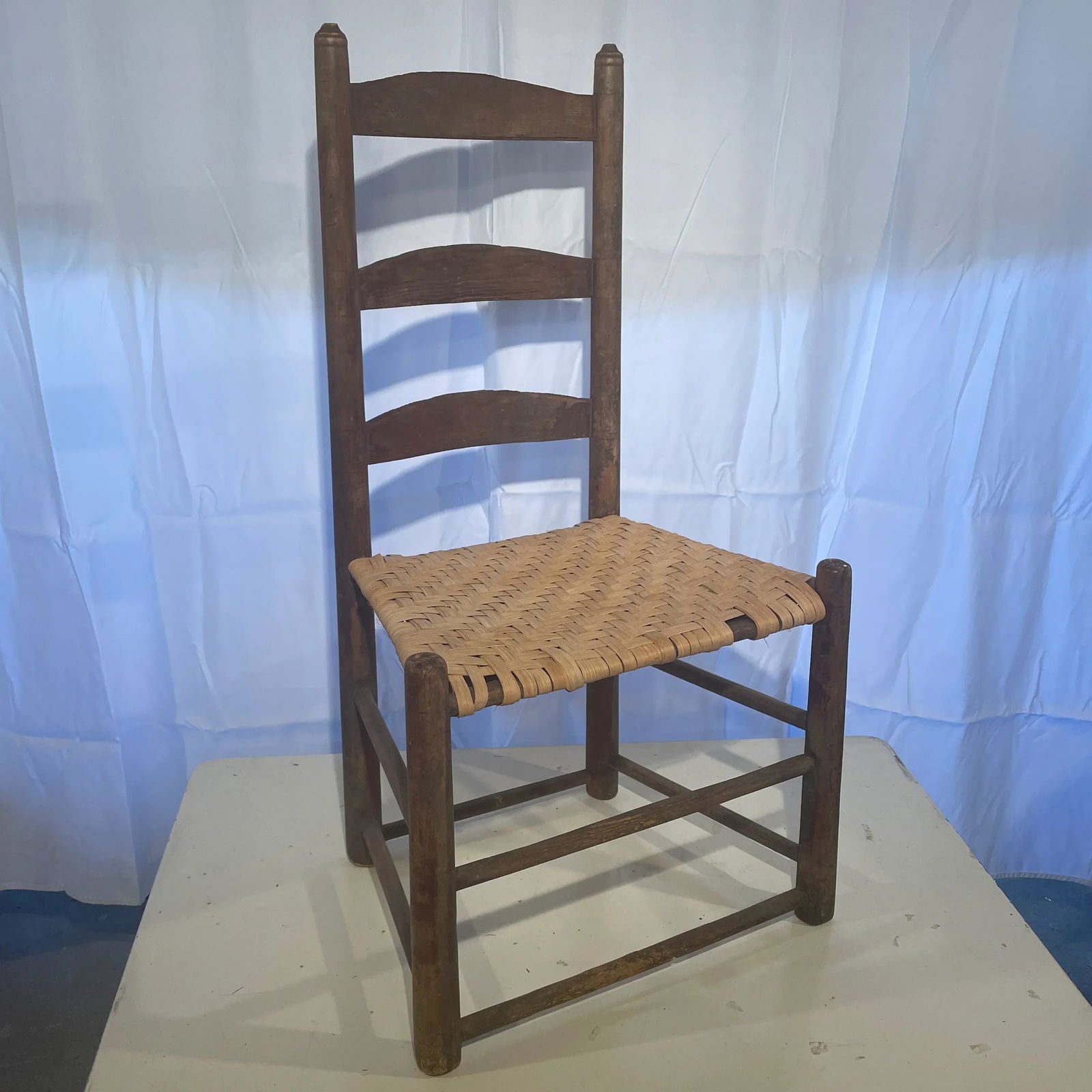 Mid-18th Century Early American Ladder-Back Chair - 6