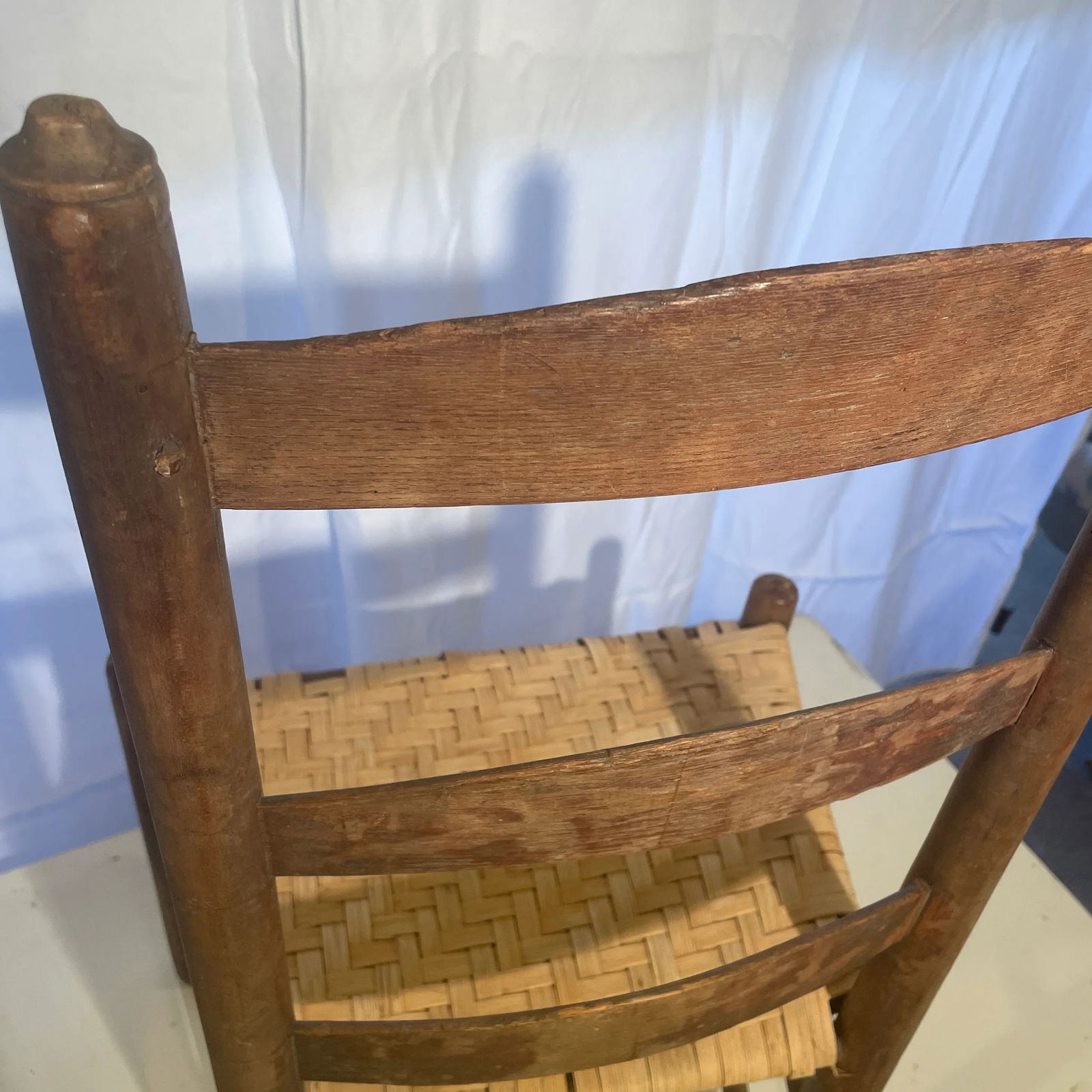 Mid-18th Century Early American Ladder-Back Chair - 9