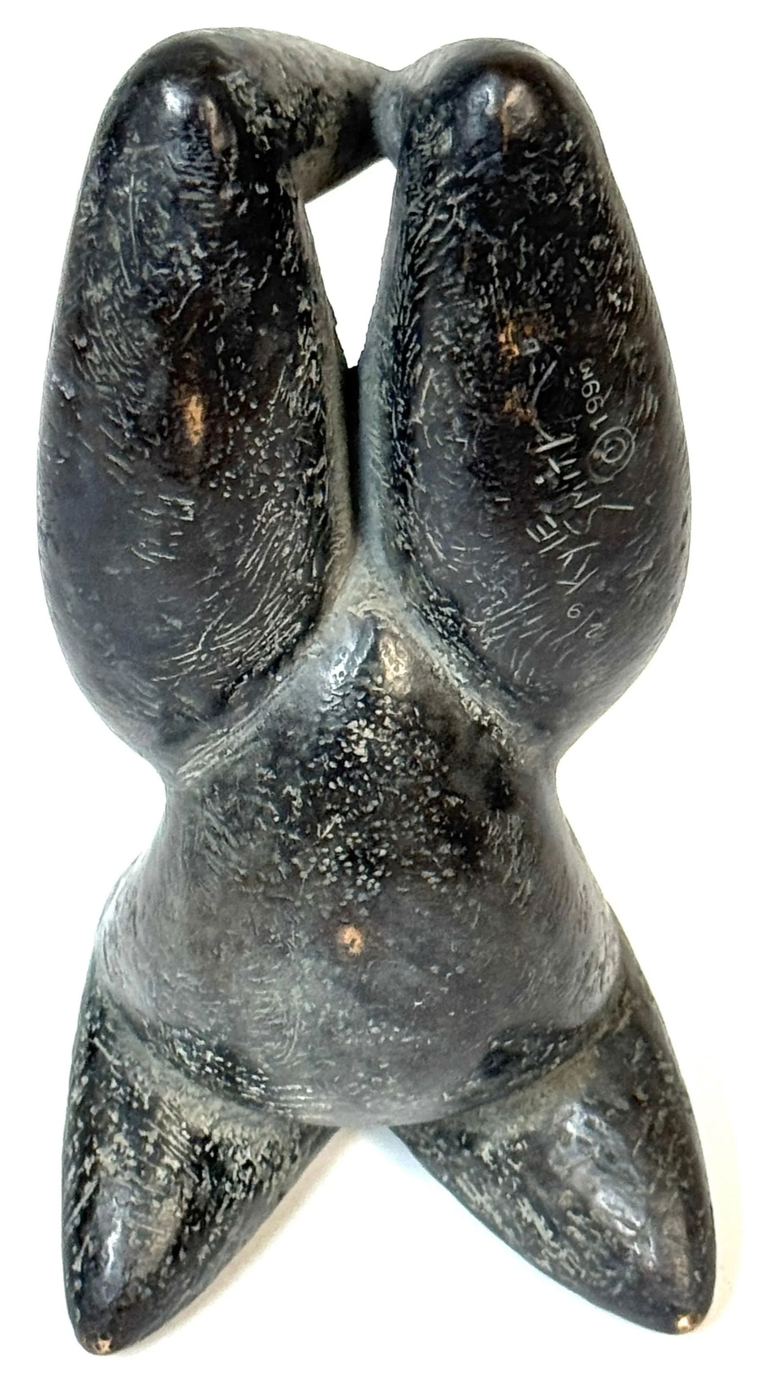 Liggend (Reclining) by Kyle Smith, Bronze Nude with Ponytail, Edition 2 of 9 - 2