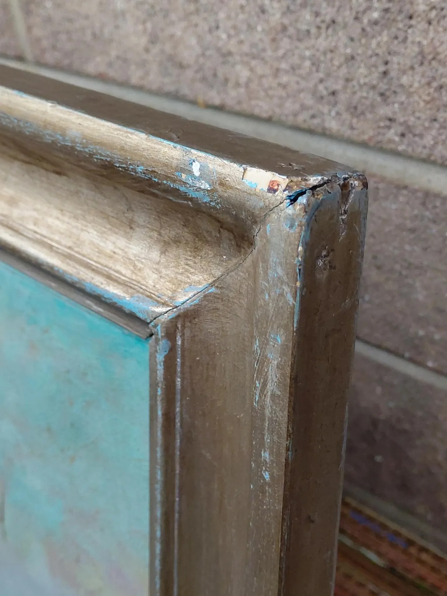 Framed "Seaside Gazing" Oil on Canvas - 13