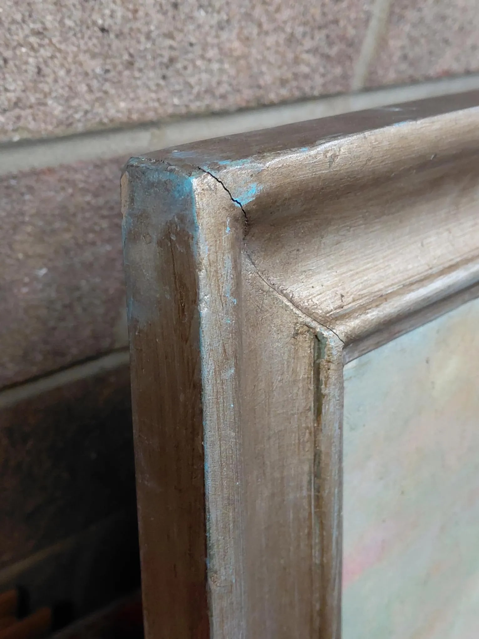 Framed "Seaside Gazing" Oil on Canvas - 7