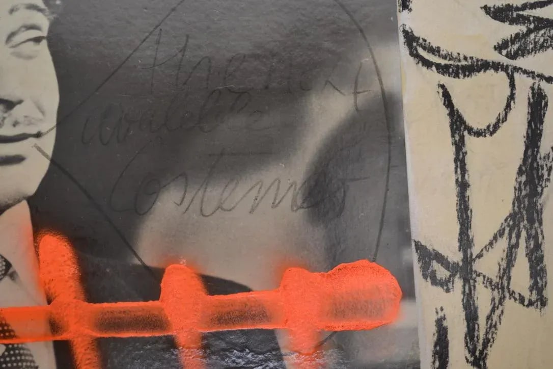 Original Peter Keil Mixed Media Painting "Clark Gable" 2009 - 3