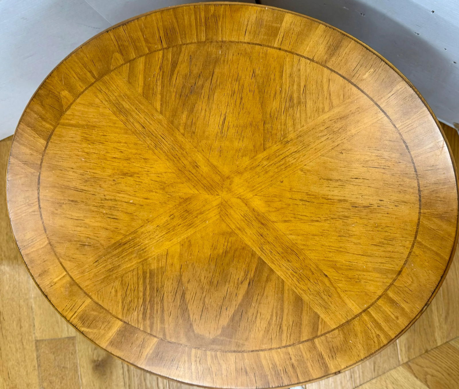 Ethan Allen Tuscan Oval Cabinet Drum Table - 6