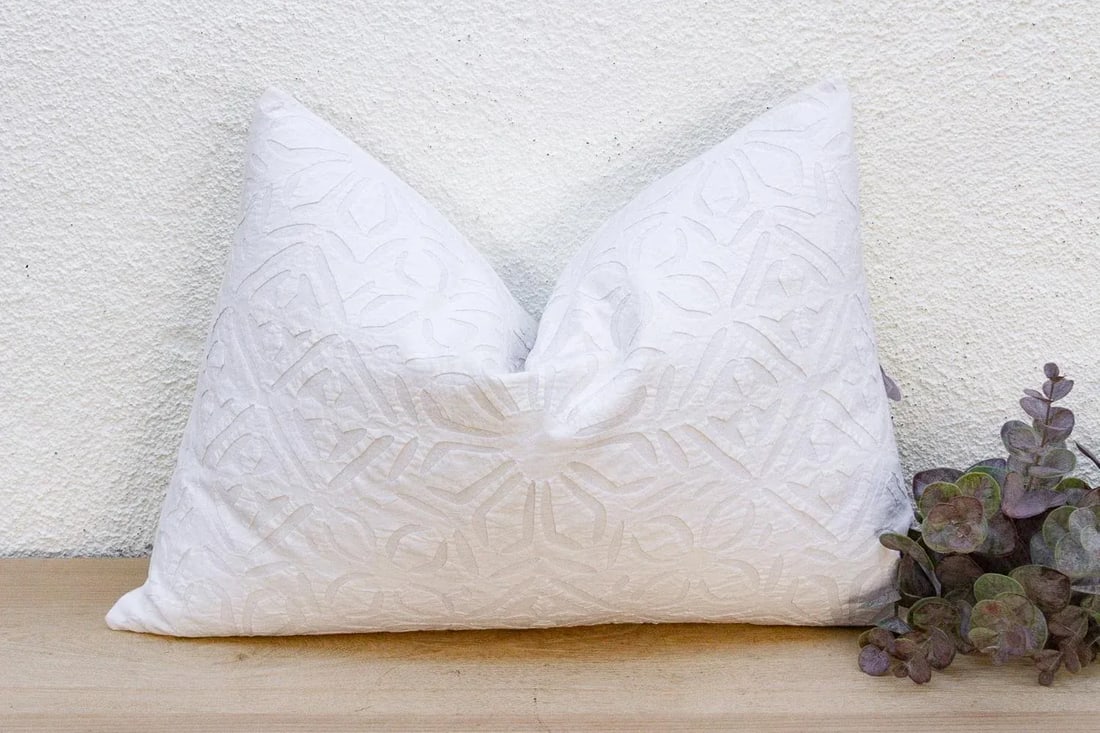 Petal Lumbar Applique Pillow Cover - 2