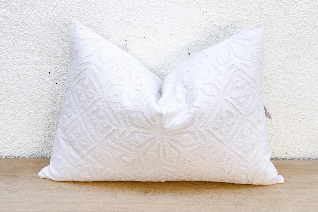 Petal Lumbar Applique Pillow Cover - 3