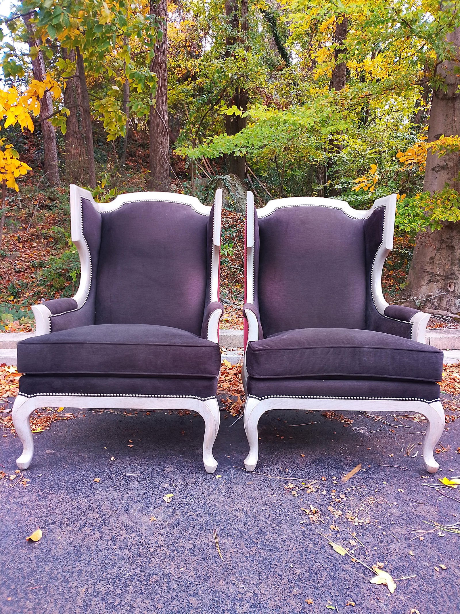 Pair of Bernhardt Talbot Wing Chairs - 3