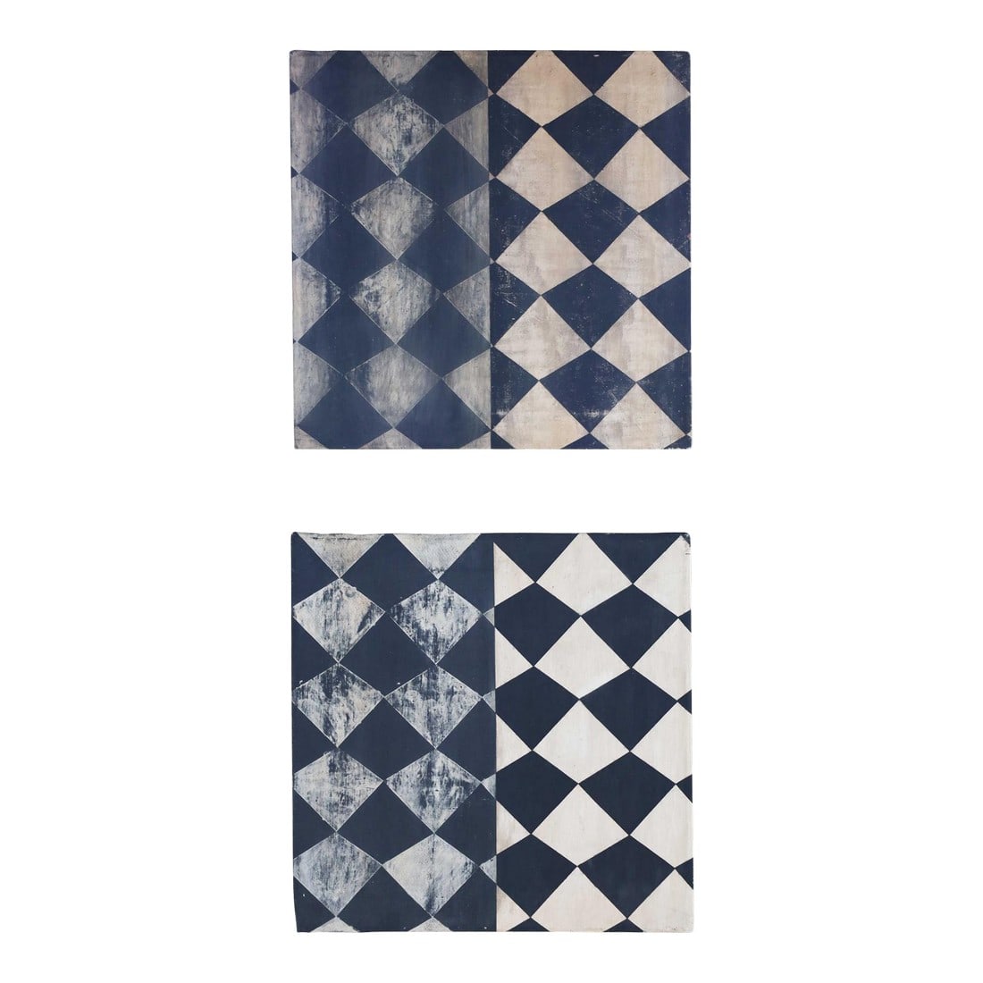 Pair of Sean Scherer Oil and Wax Paintings on Canvas, 1991: Elevate your space with the Pair of Sean Scherer (b. 1968): Malady & Diffident, exquisite oil and wax paintings on canvas from 1991. Each signed 'S. Scherer,' these unframed masterpieces measure 24 x