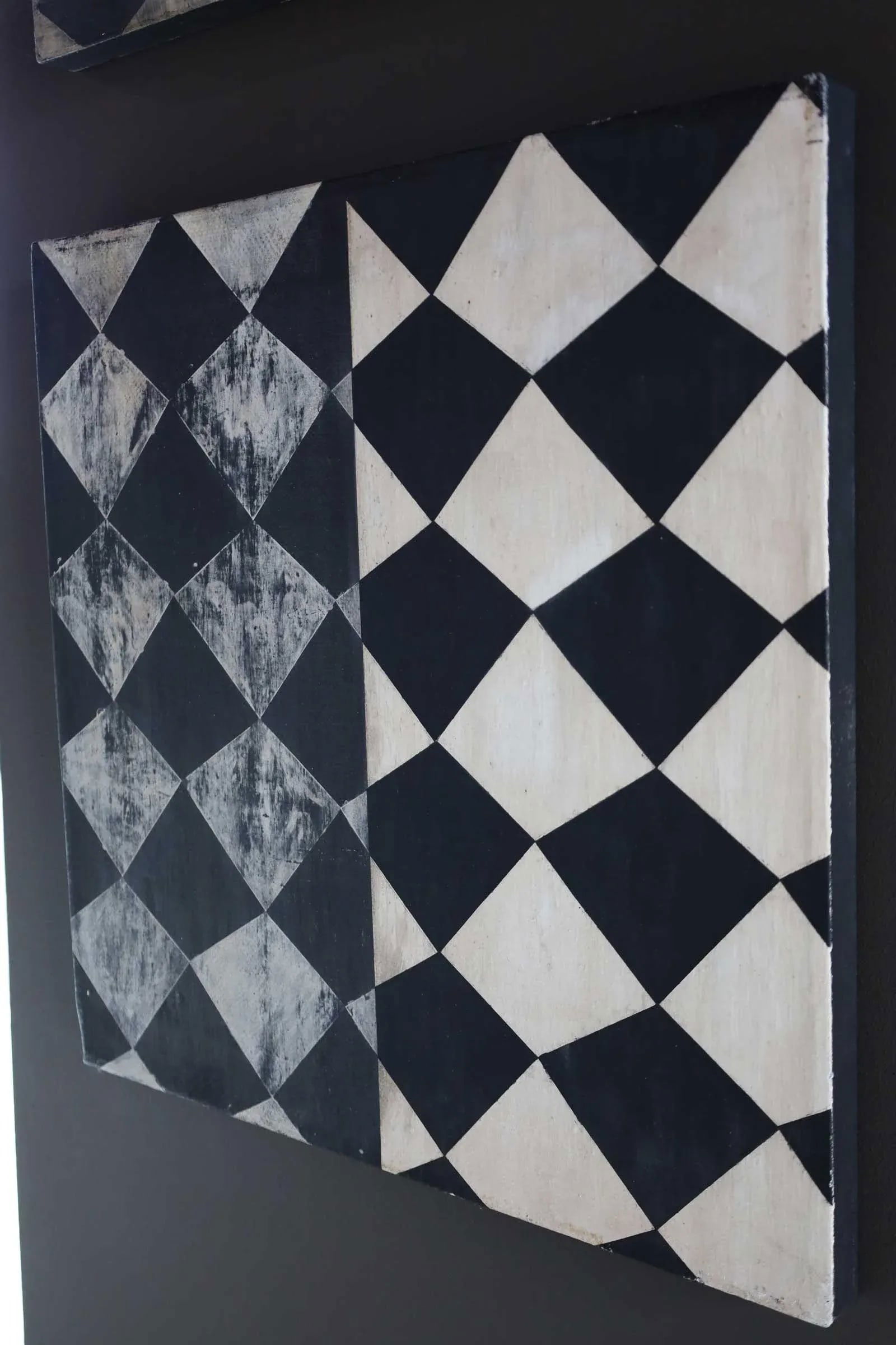 Pair of Sean Scherer Oil and Wax Paintings on Canvas, 1991 - 4