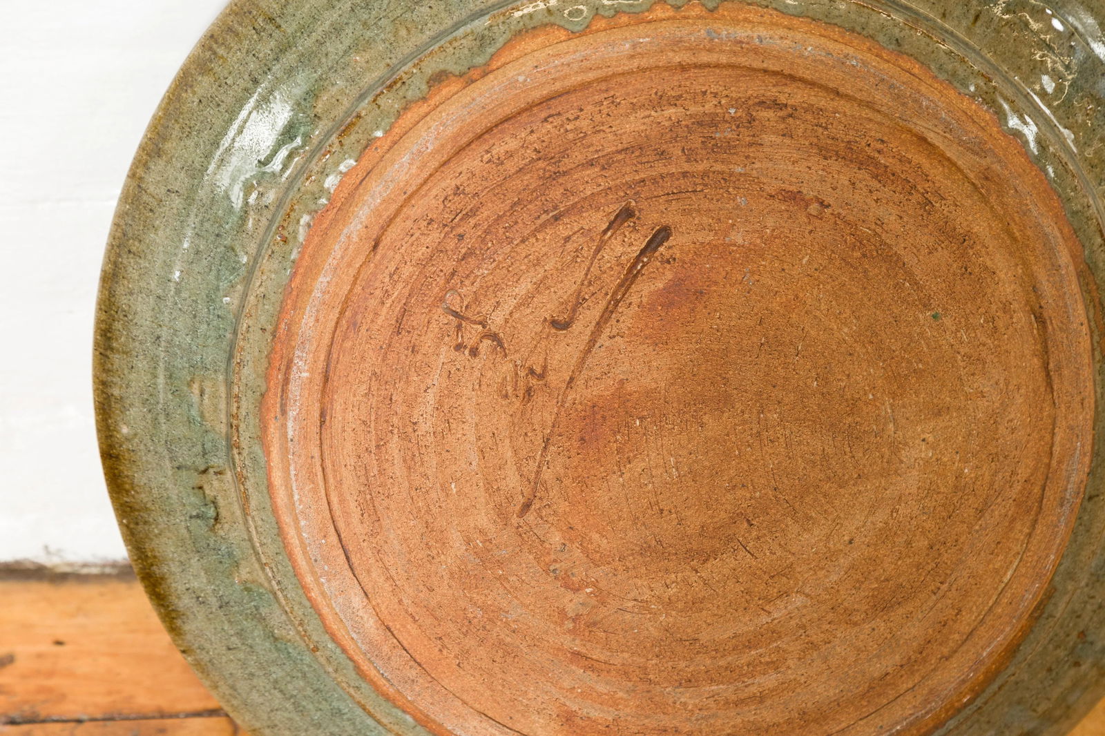 Thai Hand-Thrown Ceramic Charger from Chiang Mai with Hand Painted Decor - 7