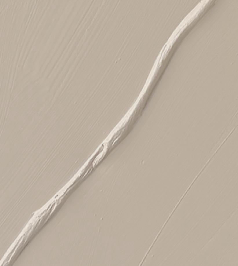 Curve I Contemporary Minimalist Modern Plaster Painting by Victoria Holly, Framed - 2