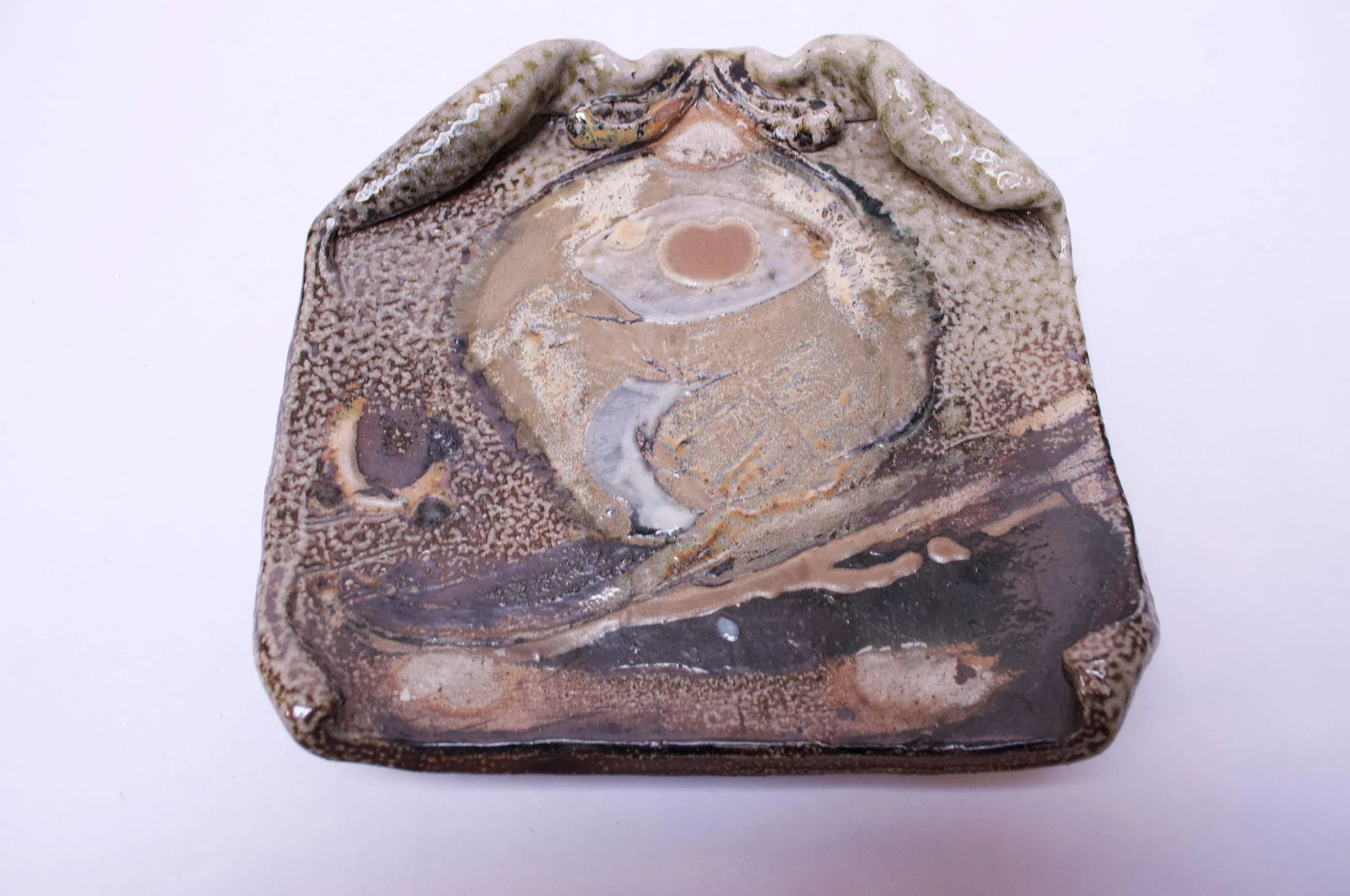 1973 Pollack Stoneware Slab / Decorative Plate - 2