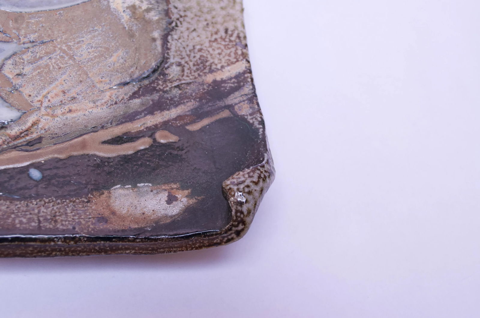 1973 Pollack Stoneware Slab / Decorative Plate - 9